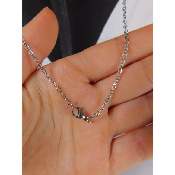 Glass Vial Necklace Silver Pendant Aromatherapy Locket Chain Gift Perfume Bottle - Picture 5 of 7